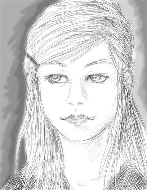 Realistic Girl Sketch By Hollowheartlessizsak On Deviantart