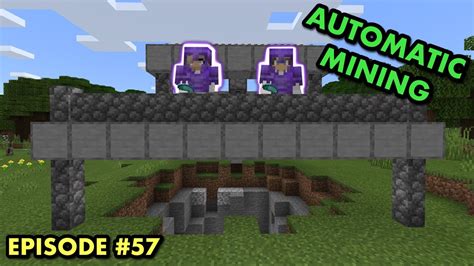 Making An Automatic Mining Machine In Mutliplayer Minecraft Survival