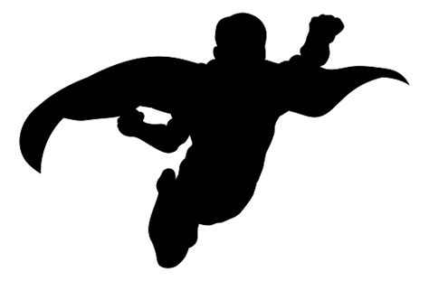 Superhero Flying Silhouette Stock Illustration Download Image Now