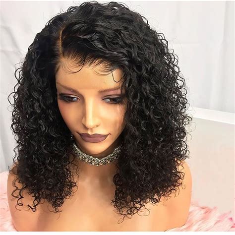 360 Lace Frontal Wig 150 Density Water Wave Brazilian Virgin Hair Curly Hair Styles Naturally