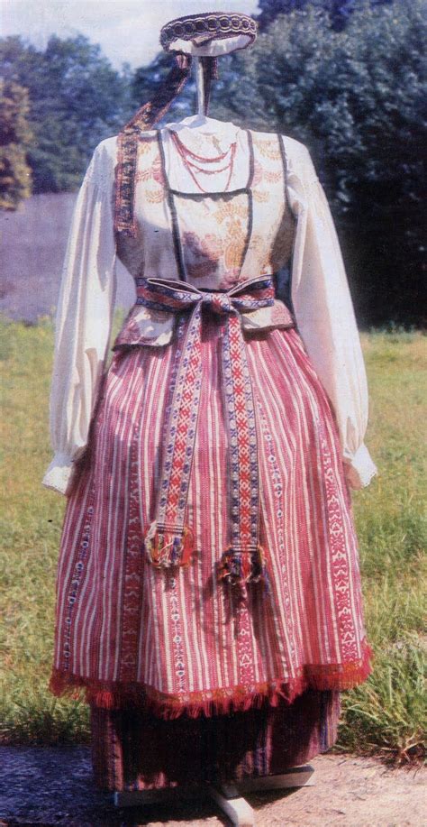 Folkcostumeandembroidery Costume Of Zanavykija Region Lithuania
