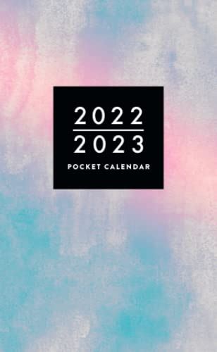 2022 2023 Pocket Calendar 2 Year Monthly Pocket Planner Small Two Yr
