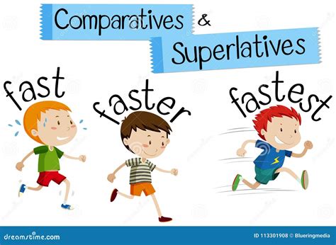 Comparatives And Superlatives Illustration 113946808