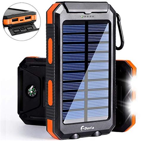 Solar Charger 20000mah Solar Power Bank Portable Chargers For Cell Phone External Battery