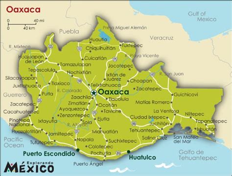 Mapa De Oaxaca