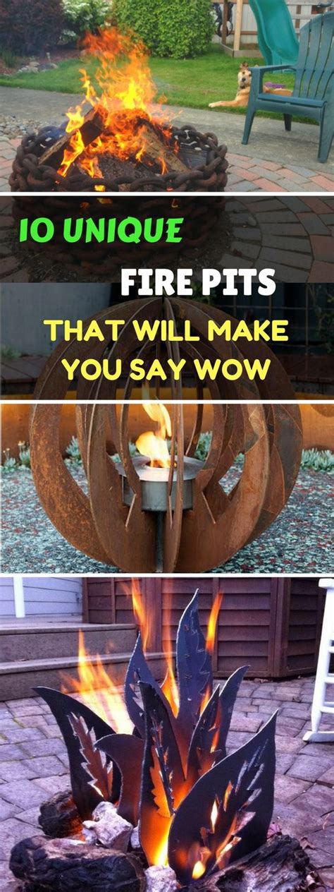 10 Unique Fire Pits That Will Make You Say Wow Fire Pit Wall Metal