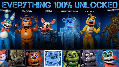 Guide How To Unlock Every Plush Suit And Cpu In Fnaf Ar Special