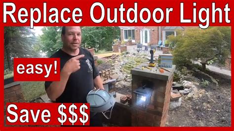 How To Replace An Outdoor Light Fixture Youtube