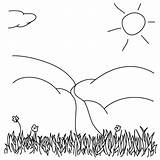 Grass Coloring Drawing Lawn Designlooter 600px 73kb Template sketch template