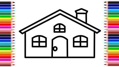 Como Dibujar Casa Dibujo De Casa Cómo Dibujar Una Casa Paso A Paso