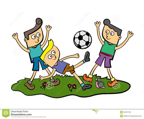Soccer Kids Stock Illustration Illustration Of Soccer 26491729