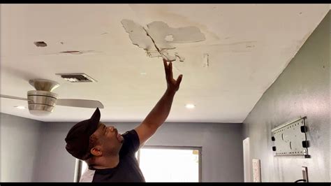 Before anything else, you must identify what is causing the water damage. How to repair a water damage ceiling - YouTube