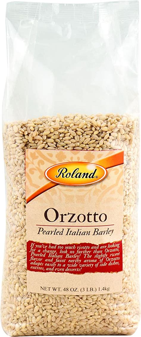Amazon Com Roland Orzotto Italian Barley 3 Pound Pack Of 4 Cereals