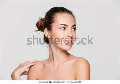 14426 Woman Looking Over Shoulder Isolated Images Stock Photos