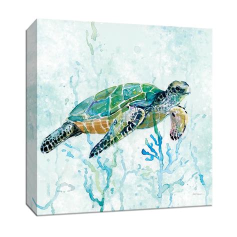 Ptm Images In X In Sea Turtle Swim I Canvas Wall Art