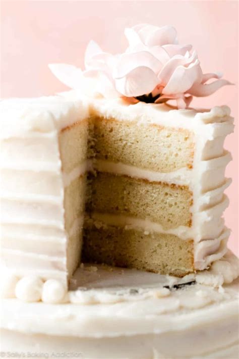 Simple Homemade Wedding Cake Recipe Sally S Baking Addiction