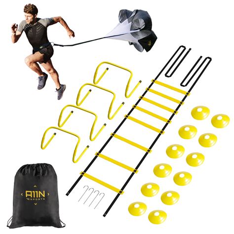 A11n Speed And Agility Training Combo Set Includes 4 Adjustable Agility