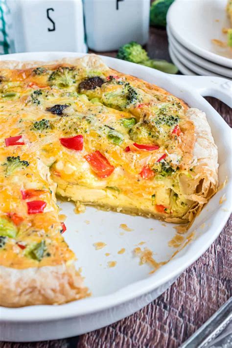 Easy Vegetable Quiche Recipe Shugary Sweets
