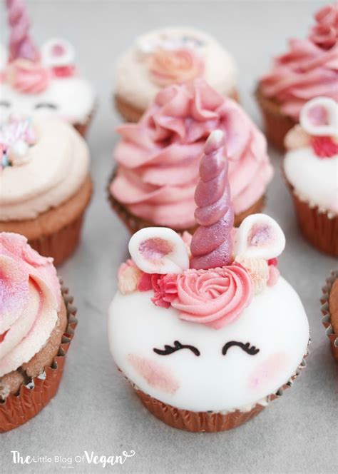 Unicorn cupcakes recipe  The Little Blog Of Vegan