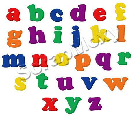 Refrigerator Magnet Alphabet Letters Lower Case For Scrapbooking In