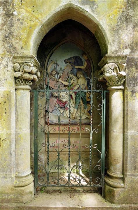 Ancient Catholic Shrine Rocamadour France Stock Image Image Of