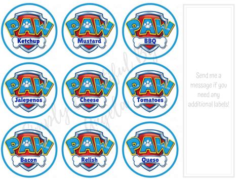 Paw Patrol Food Labels Made By Creative Label Free Printable Paw