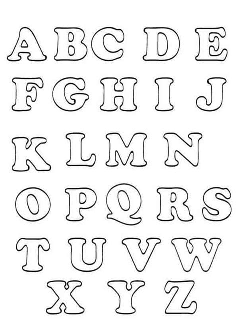 Letras Do Alfabeto Ilustrado Para Colorir Com Molde Para Impress O