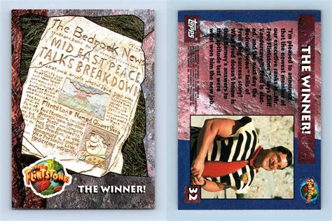 The Winner 32 The Flintstones 1993 Topps Trading Card