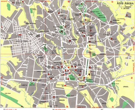 Map Of Addis Ababa Travelsmapscom