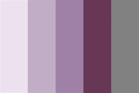 Purple Shades With A Grey Color Palette Mulberry Purple Grey Color