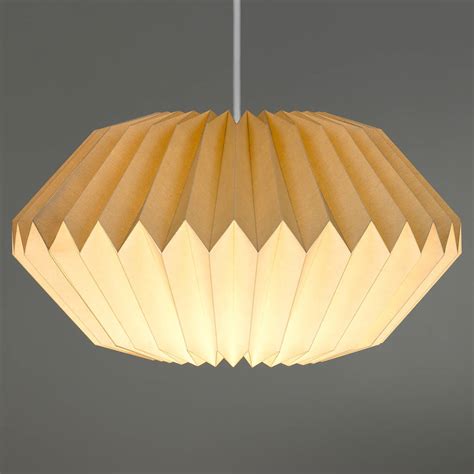 Paper Origami Lamp Shade In Dove Grey By The Best Room