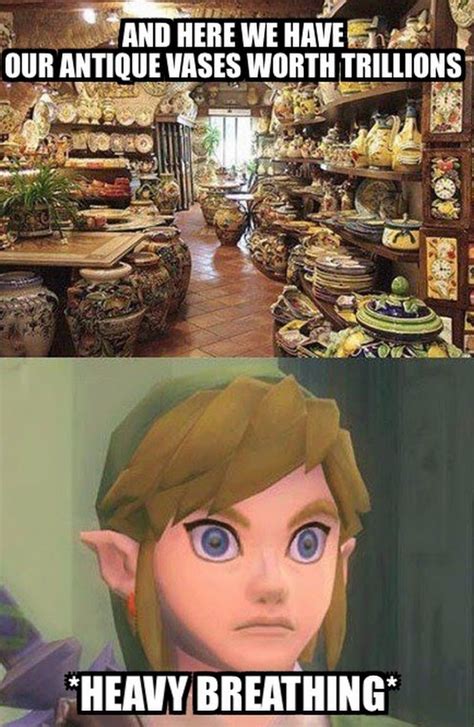 Zelda Hey Link How About We Buy Some Of These Pots They Look