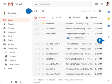 Navigate Your Inbox Customguide