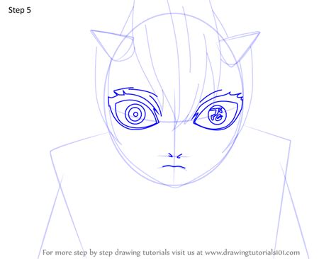 Step By Step How To Draw Mukago From Demon Slayer