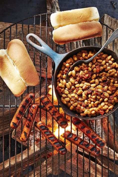 Hot dogs are healthier than you think (but not healthy). Hot Dogs With Quick Cast-Iron Beans | Recipe in 2020 | Campfire food, Easy campfire meals ...