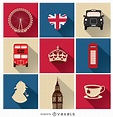9 iconos Reino Unido - Descargar vector