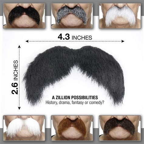 Buy Mustaches Self Adhesive Walrus Fake Mustache Novelty Realistic False Facial Hair For