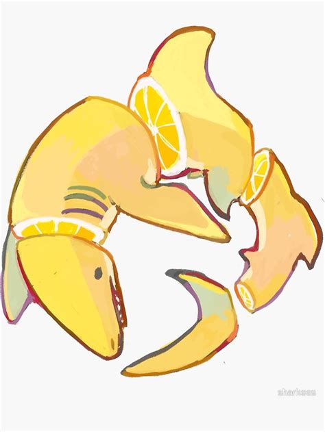 Lemon Shark Sticker By Sharkees Cute Drawings Shark Art Cool Drawings