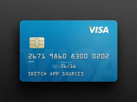 The first six digits of the pan are taken from the iin , or issuer this code not validates the card or not runs luhn algorithm only try to find credit card type based on table in this page. VISA Credit Card Template Sketch freebie - Download free resource for Sketch | Credit card ...