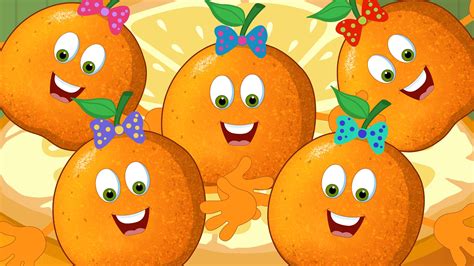 Five Little Oranges Rhymes For Kids Orange Kids Nursery Rhymes