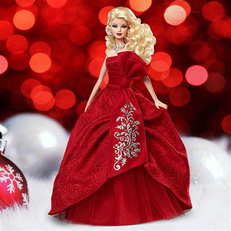 Details About Holiday Barbie 2012 Doll Collectors Pink Label Mint Red