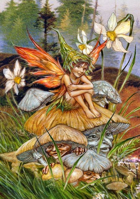 Mushroom Fairy ♥♪ ♥♥♪ Fairies ♥♪ ♥♥♪ Fairy Vintage Fairies Fairy Art