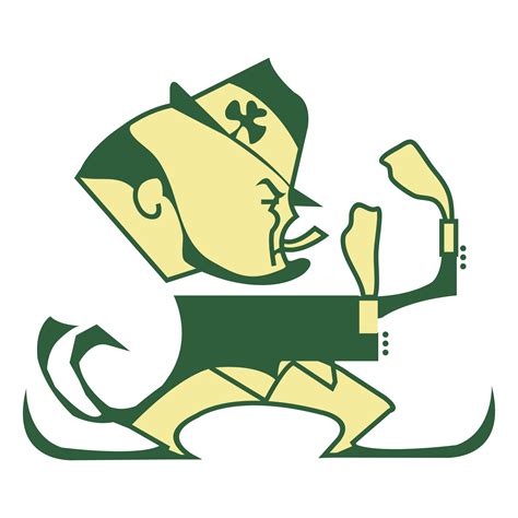Notre Dame Football Logo Png Dame Notre Irish Fighting Football Logo