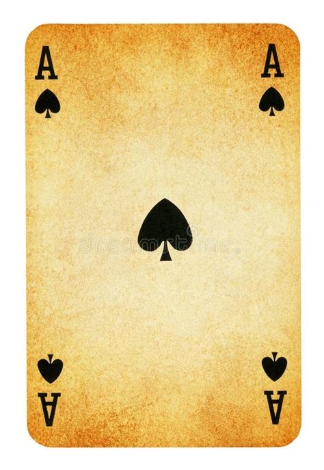 ace of spades vintage playing card isolated on white stock illustration illustration of house