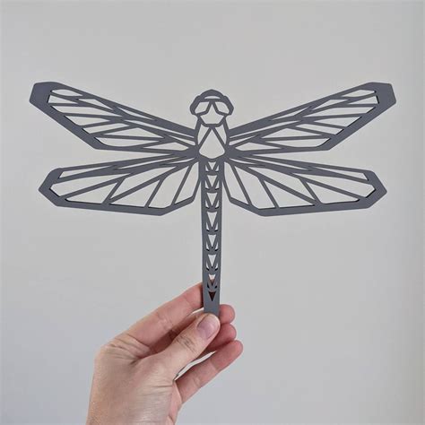 Dragonfly Bug Wooden Geometric Wall Art Various Colours 20 Etsy