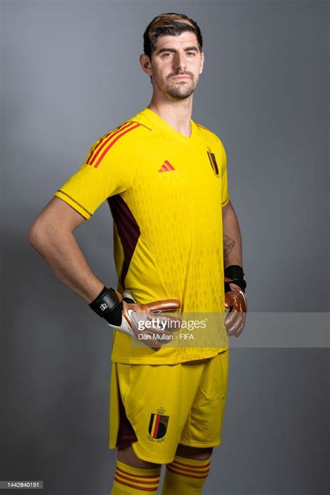 Thibaut Courtois Of Belgium Poses During The Official Fifa World Cup