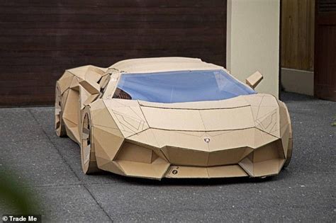 Lamborghini Made Of Cardboard Sells For 10000 After Being Made By A