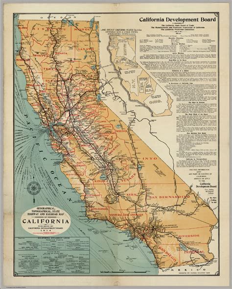 California Highway And Railroad Map David Rumsey