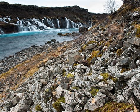 Hraunfossar Falls In Borgarfjordur Iceland Christopher Lund