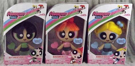 the powerpuff girls buttercup blossom bubbles deluxe doll set 6 new [gs 3a7] 1903776595